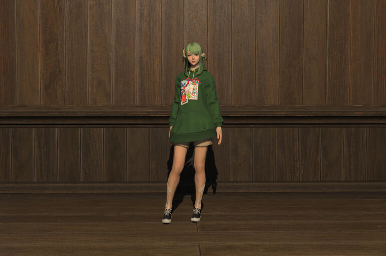 A8: Oversized Festival Hooded Tunic