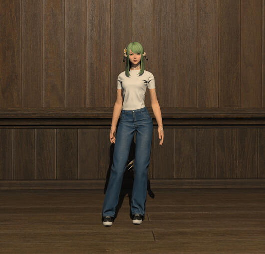 B1: Straight-cut Twill Trousers
